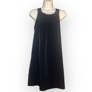 Oleg Cassini Classic Little Black Dress Pleated A Line sz 2